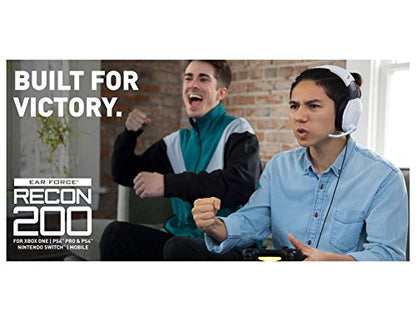 Turtle Beach Recon 200 White Amplified Gaming Headset for Xbox and PlayStation