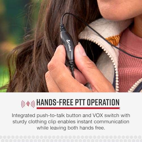 Cobra 2.5mm C-Style in-Ear Headset with Foam Earpiece | Comfortable Noise-Isolating Communication Earpiece for Two-Way Radios with Soft Foam Tip - style: In-Ear Headset with Foam Earpiece