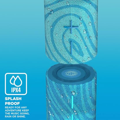 Stromberg Twin 2-in-1 Mini Portable Bluetooth Speaker, 10W (5W per Speaker), 11-Hour Playtime, Magnetic, Sky Blue and Blue - color: B - Blue