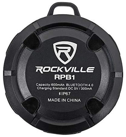 Rockville ROCKMIX 8 Channel USB Mixer with Interface, Compressor, Bluetooth | 2 XLR/1/4" Inputs, 48V Phantom Power, 3-Band EQ, FX Send, RCA Aux