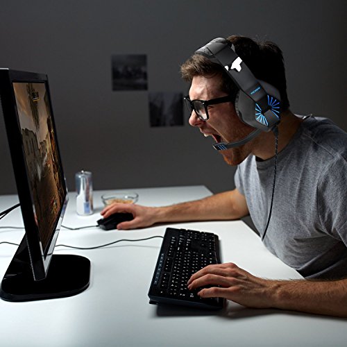PECHAM 3.5MM Gaming Headset with Mic for Xbox One, PS4, PC,Smart Phone, Laptops, Computer-Noise Reduction Game Earphone - Surround Sound