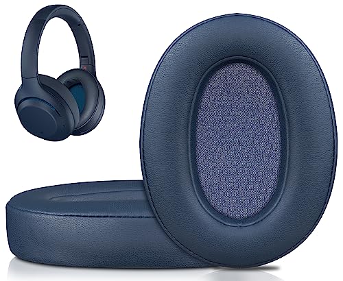 SOULWIT Earpads for Sony WH-XB900N/WH-CH710N/WH-CH720N/WH-RF400/MDR-RF895RK Headphones, Ear Pads Cushions with Soft Protein Leather, High Density Foam - Blue - color: Blue