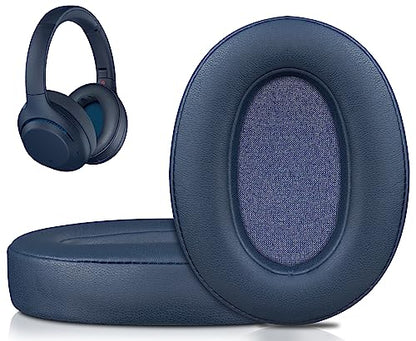 SOULWIT Earpads for Sony WH-XB900N/WH-CH710N/WH-CH720N/WH-RF400/MDR-RF895RK Headphones, Ear Pads Cushions with Soft Protein Leather, High Density Foam - Blue - color: Blue