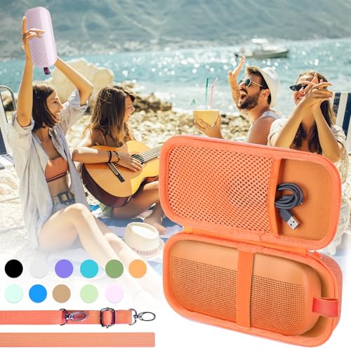 Lebakort Hard Case Compatible with Bose New SoundLink Flex 2nd Gen/Bose SoundLink Flex Portable Speaker (Sunset Peach) - color: Sunset Peach