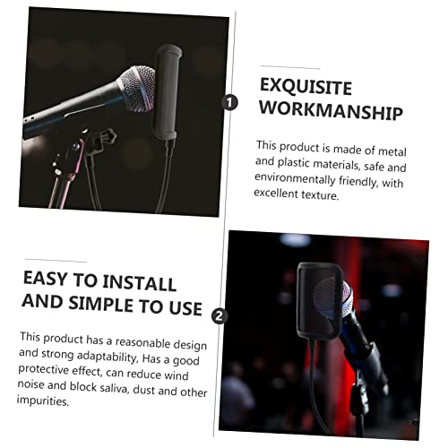 Abaodam Microphone Windscreen Pop Filter for Gaming Metal Mesh Shield Noise Reduction Cover for Podcast