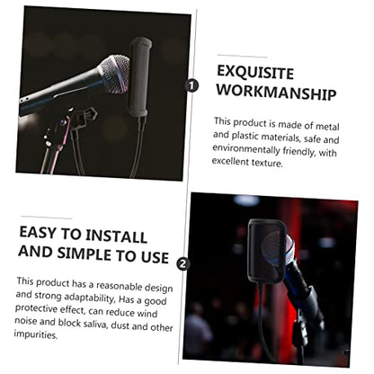 Abaodam Microphone Windscreen Pop Filter for Gaming Metal Mesh Shield Noise Reduction Cover for Podcast