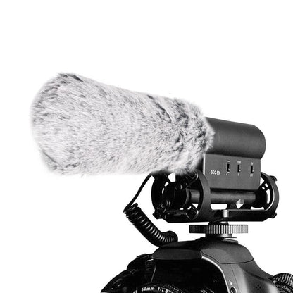 SGC-598 Condenser Shotgun Microphone with 1 Windscreen Muff for DSLR Camera Canon EOS Nikon, for Sony Mirrorless Camera DV Camcorder (NOT for Canon T5, T6 and T7)