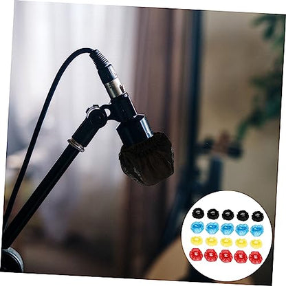 200PCS Disposable Microphone Covers Non-Woven Dust Protection Wraps for Microphones for Studios and Events