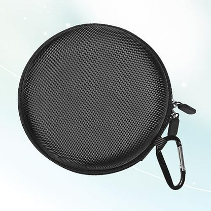 NUOBESTY Zippered Hard Storage Case for Headphones Earbud Pouch Compact for Earphones USB Cables Accessories Protective Black Case