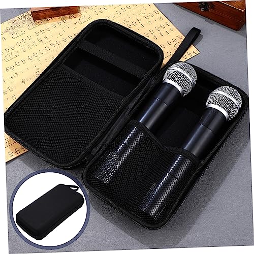 Holibanna Wireless Microphone Storage Case Double Zipper Travel Handle
