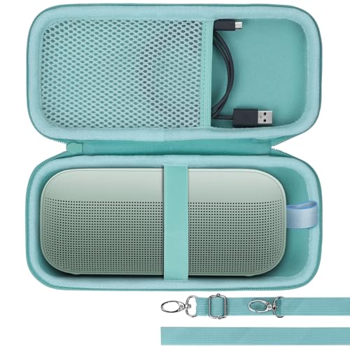 Lebakort Hard Case Compatible with Bose SoundLink Flex 2nd Gen/Bose SoundLink Flex Portable Speaker, Mint Green Case - color: Mint Green Case