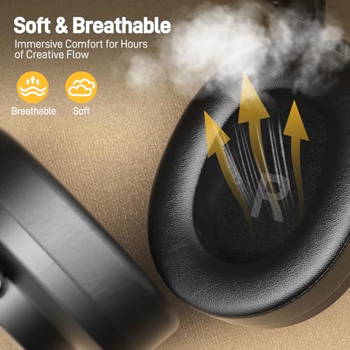 MAONO MH700 Wired Studio Headphone for Podcast Recording DJ Mixing Monitor | Professional Close Back Over Ear Stereo Headset w/ 50mm Driver & 3.5mm to 6.35mm Jack for Computer Guitar AMP Piano Keyboard
