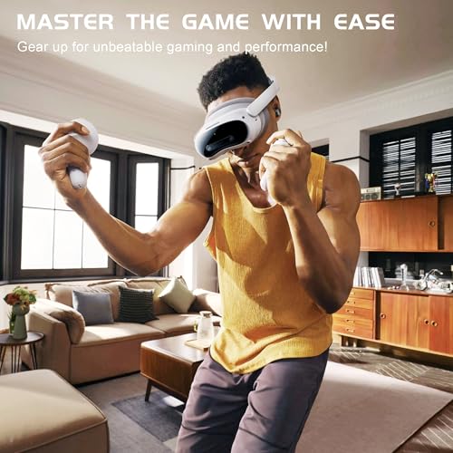IAMJOY Gaming Earbuds, 20ms Low Latency, Wireless Game Earbuds with LED Display, 90H Play Time, 2.4GHz & Bluetooth, Noise-Canceling Mic Compatible with Meta Quest, PS5/4, VR, Switch, PC - color: Classic Black