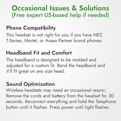 Leitner LH675 3-in-1 Wireless Office Headset with Mic – Wireless DECT Headset for Office Phone, Computer and Cell Phone – 5 Year Warranty – Dual-Ear | Dual-ear, DECT - not Bluetooth, office phones, computer and cell, Cisco, Yealink, Polycom, Avaya, Mitel,