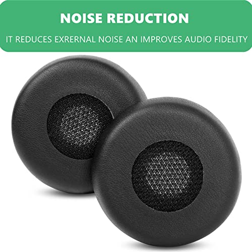 HSC040W Ear Pads Replacement for Jabra Evolve 75/75+ /75 UC /75 MS Headset | Ear Cushions with High-Density Protein Leather Mic Foam Kit Earpads(Do Not Fit Jabra Evolve2 75)