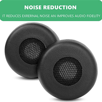 HSC040W Ear Pads Replacement for Jabra Evolve 75/75+ /75 UC /75 MS Headset | Ear Cushions with High-Density Protein Leather Mic Foam Kit Earpads(Do Not Fit Jabra Evolve2 75)