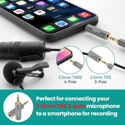 3.5mm TRS to TRRS/TRRS to TRS Audio Adapter 2 Pack - color: 3.5mm TRS to TRRS / TRRS to TRS, size: 2 Pack
