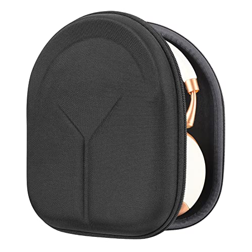 Geekria Shield Headphones Case Compatible with Bose QC Ultra II, JBL Live 650BTNC, B&O Beoplay H100, Replacement Protective Hard Shell Travel Carrying Bag with Cable Storage (Black)
