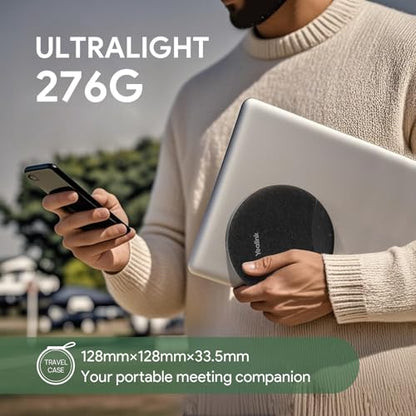 Yealink Sp92 Conference Speaker and Microphone with Bluetooth Dongle, Teams Certified, Noise Reduction, 20H Call Time USB Speakerphone for 4-6 People Meeting Room - color: Black- SP92 with Dongle USB-C/A