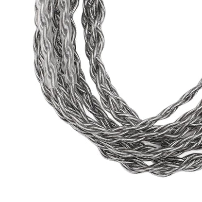 Premium Silver Plated Copper Earphone Cable Replacement for TFZ QDC Revonext 3 5mm to 0 78mm 2 Pin with Memory Wire Earhooks Clear Sound Lossless Upgrade