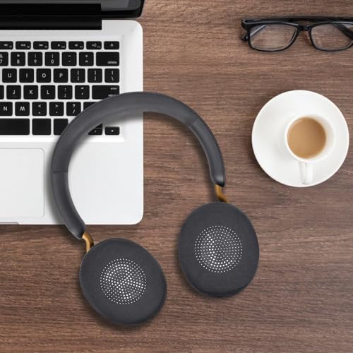 Ear Pads Replacement for Jabra Elite 45h Evolve2 65 40 Cooling Gel Cushions | for Evolve2 65 40 MS UC USB Wireless On-Ear Headphones with Thick Foam (Black) - color: Black Cooling