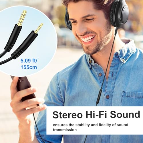 3.5mm to 2.5mm Audio Cable Replacement Cord for Bose Headphones Aux Wire | In-line Mic, Volume Control, Work for Bose NC700 QuietComfort Ultra 45 QC45 QC35II QC35 QC25 JBL Tune 720BT 660NC 670NC 770NC