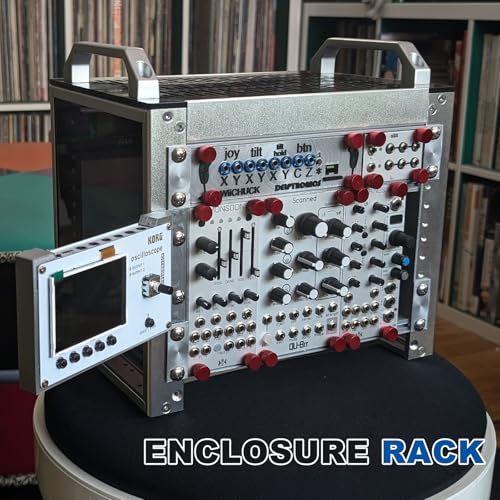GeeekPi 4U Server Cabinet, 10 inch Mini Server Rack for Network, Servers, Audio, and Video Equipment, DeskPi RackMate T0 Rackmount, 7.87 inch Depth - color: Silver
