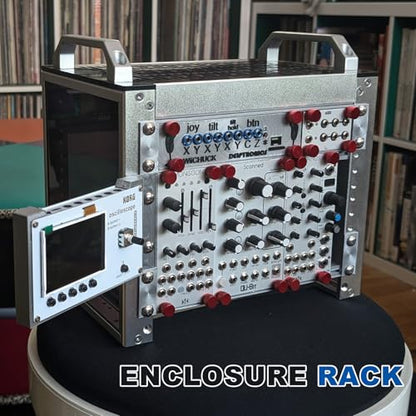 GeeekPi 4U Server Cabinet, 10 inch Mini Server Rack for Network, Servers, Audio, and Video Equipment, DeskPi RackMate T0 Rackmount, 7.87 inch Depth - color: Silver