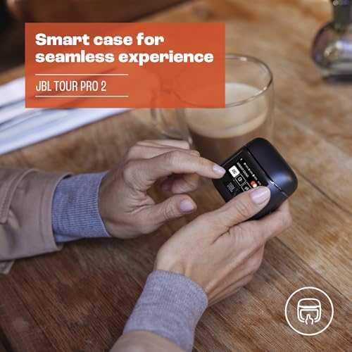 JBL Tour Pro 2 - Noise Cancelling Earbuds - Black | Smart Charging Case for seamless experience