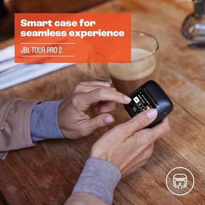JBL Tour Pro 2 - Noise Cancelling Earbuds - Black | Smart Charging Case for seamless experience