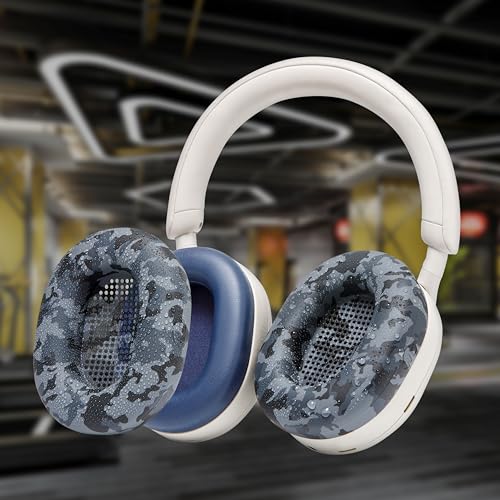 WC SweatZ XM5 - Patented Earpad Sweat Covers for Sony WH1000XM5 by Wicked Cushions | Full 360 Earpad Protection | Sweatproof & Easily Washable | Black Camo - color: Black Camo