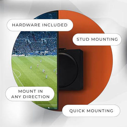 HumanCentric Wall Mount Compatible with Sonos Amp Speaker, Mounting Bracket | Wireless Amplifier Mount, Any Direction, Wall Under TV, Floating Style, Hidden Design, Hardware Included