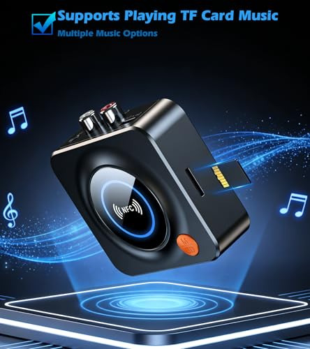 Bluetooth Receiver for Home Stereo, AUX RCA to Bluetooth Adapter | NFC Bluetooth Audio Receiver for Old Speakers Music Streaming Sound System, KAIY Convert Wired Speakers to Wireless