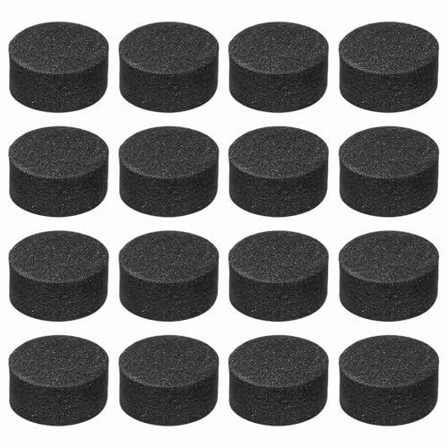 MECCANIXITY 16 Pcs Single Sided Speaker Isolation Feet Pads, 15mmx8mm Non Slip Foam Shock Absorption Base Pad Amplifier Stand Feet Mat for Speaker HiFi Home Theater Sound System, Black - size: 15mmx8mm