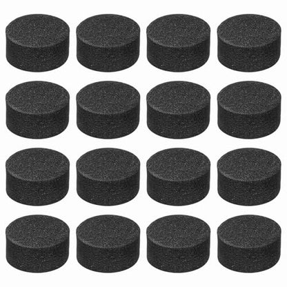 MECCANIXITY 16 Pcs Single Sided Speaker Isolation Feet Pads, 15mmx8mm Non Slip Foam Shock Absorption Base Pad Amplifier Stand Feet Mat for Speaker HiFi Home Theater Sound System, Black - size: 15mmx8mm