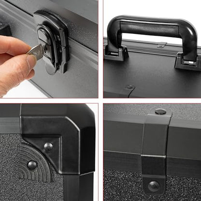 Protective Hard Case Shockproof Water-resistant with Customized DIY Foam Insert fit for Camera, Laptops, etc,13.5 X 11.6 X 6-Inch - size: Inner：12.8''X 11''X 5.6''