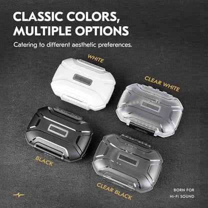 CCZ Taichi Portable IEM Case, Water-Resistant Earbuds Storage Hard Box, Travel Carrying Case for Headphones Compatible with Moondrop CHU II,KZ ZS10 PRO (Gray) - color: Gray