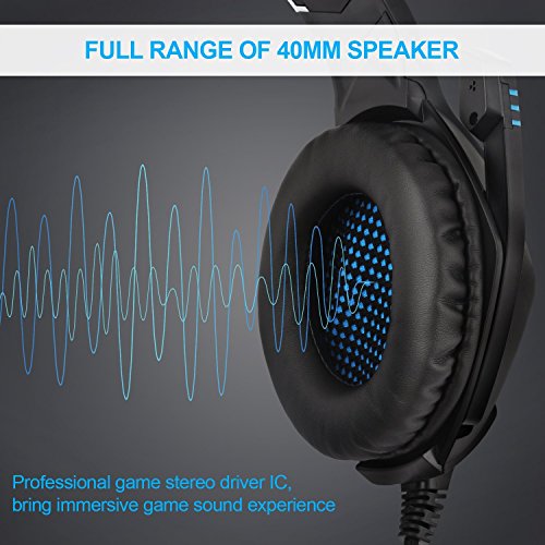 PECHAM 3.5MM Gaming Headset with Mic for Xbox One, PS4, PC,Smart Phone, Laptops, Computer-Noise Reduction Game Earphone - Surround Sound
