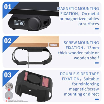 Under Desk Mount for SteelSeries Arctis Nova Pro, Elite and Omni Wireless Gaming Headset, Magnetic Holder for Arctis Nova Pro Wireless Base Station - style: Base Station Mount Only
