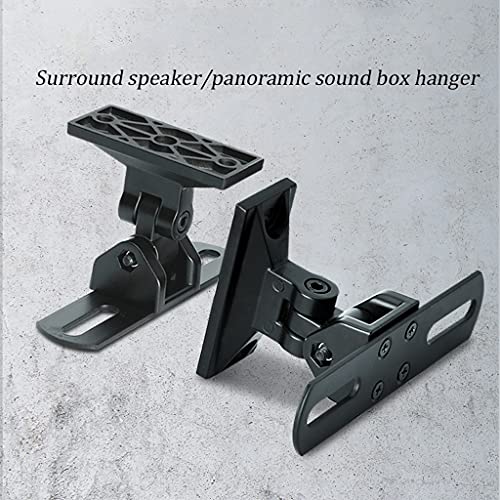 Entertainment Center Shelves Speaker Wall Mount Bracket Panoramic Surround Ceiling Speaker Bracket for Living Room Meeting Room Adjustable Speaker Bracket Suitable for DVD Players, Cable Boxes