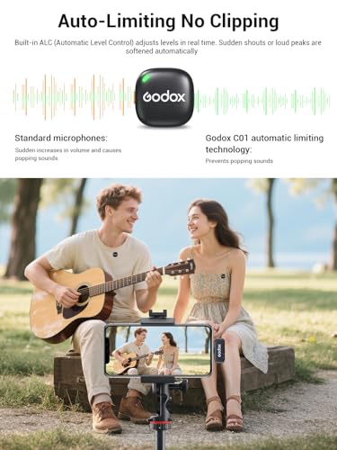 Godox C01 Kit2 Wireless Lavalier Microphone System