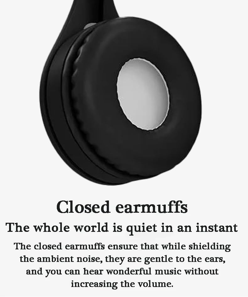 Upgraded Hybrid Noise Cancelling Headphones with Transparent Modes Wireless Bluetooth with Mic Deep Bass Soft-Earpads Hi-Fi Audio Comfortable Fit Long Playtime for Home Office Travel Over Ear Black