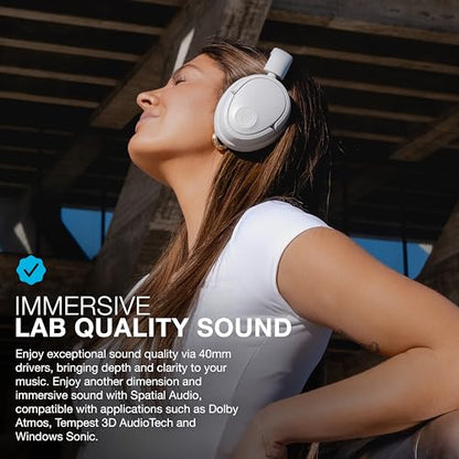 JLab JBuds Lux ANC Wireless Over-Ear Headphones, Cloud White - color: Cloud White