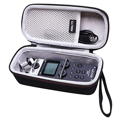 LTGEM EVA Hard Case for Tascam DR-05XP Portable Recorder | Fits Zoom H5 4-Track/Tascam DR-07XP/DR-05X Handy Recorder - Travel Protective Carrying Storage Bag