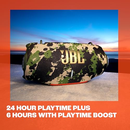 JBL Xtreme 4 - Portable Waterproof Speaker - Black | Next level massive JBL Pro Sound, Up to 24 hours of playtime plus 6 hours with Playtime Boost, Convenient shoulder strap - color: Black
