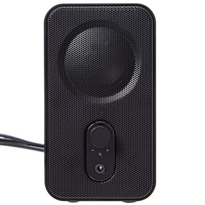 Amazon Basics AC-Powered Computer Speakers for Desktop or Laptop PC with Volume Control,Headphone Jack,Black (US Version),(Pack of 8) - size: 8-Pack, style: AC