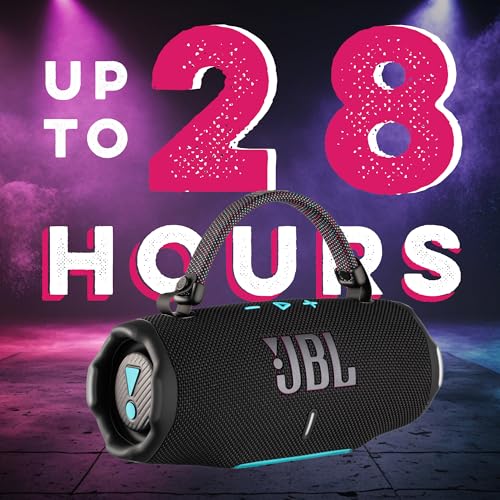 JBL Charge 6 Portable Bluetooth Speaker (Purple) | IP68 Waterproof, DustProof, and DropProof, Outdoor Wireless Audio |28Hrs Playtime + Travel Case Bundle - color: Purple