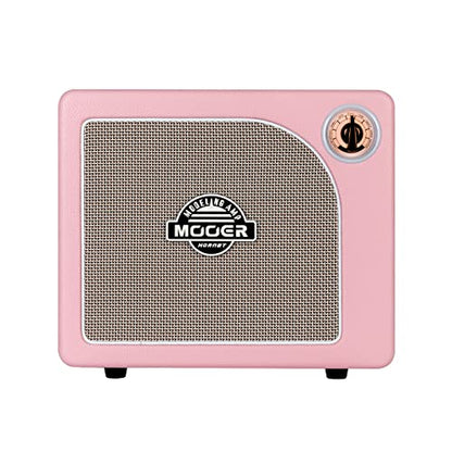 MOOER Guitar Amplifier Combo 15W, Practice Amp with 9 Digital Amp Models, 6.5" Speaker, Bluetooth, Headphone Output, for Electric/Acoustic Guitar and Bass - Hornet Pink - color: pink