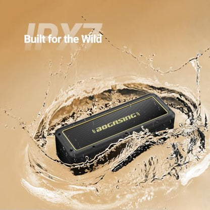 BOGASING G4 Portable Bluetooth Speaker with 50W Full-Bodied Sound