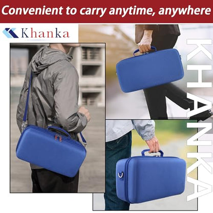 khanka Bose SoundLink Max 스피커용 하드 보호 케이스, 블루 | EVA 하드 쉘, 액세서리 보관 포켓, 휴대가 쉬운 손잡이, 부드러운 내부 안감, 안전한 맞춤형 핏, 보호 케이스만 포함 - size: Bose Max Case